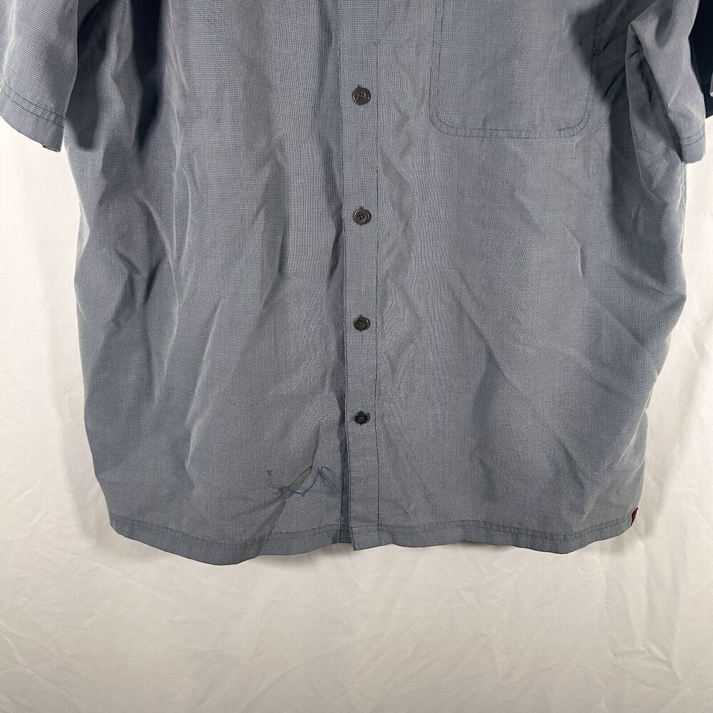 Alpine Design Polo Shirt Men's XXL Blue Button Up Short Sleeve Collared - Picture 3 of 10
